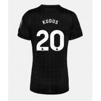 Stroje piłkarskie Tottenham Hotspur Mohammed Kudus #20 Koszulka Wyjazdowej dla damskie 2025-26 Krótki Rękaw